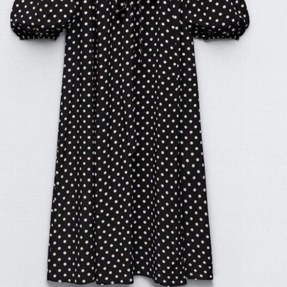 Zara Pocket Dot Shirt Dress - Picture 5 of 7